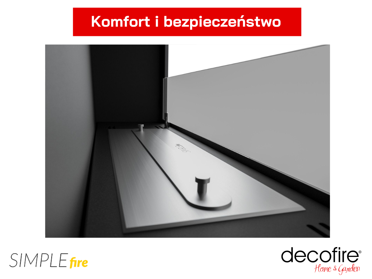 System odpowietrzający w biokominku Simple Fire FRAME 900