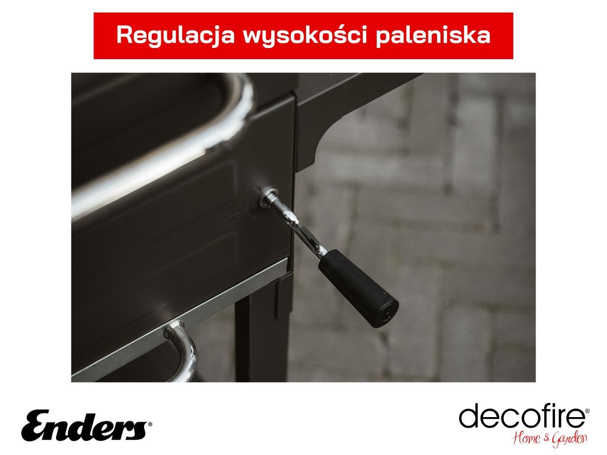 Regulowana wysokość paleniska