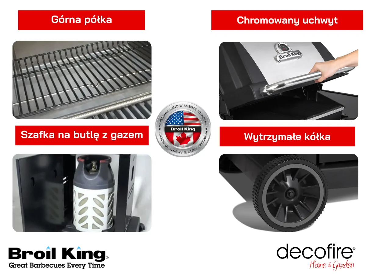 grill Monarch 390 dodatkowe cechy