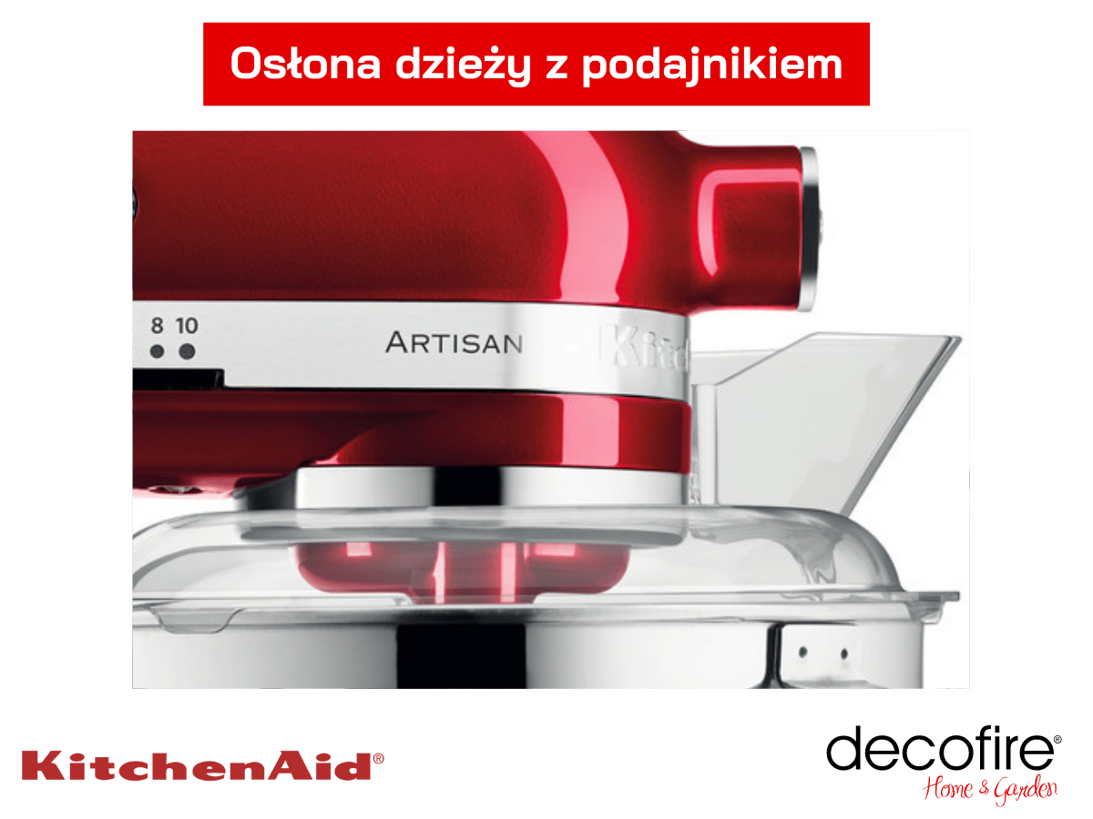 Osłona dzieży z podejnikiem do miksera Artisan 5KSM185PS Candy Apple KitchenAid