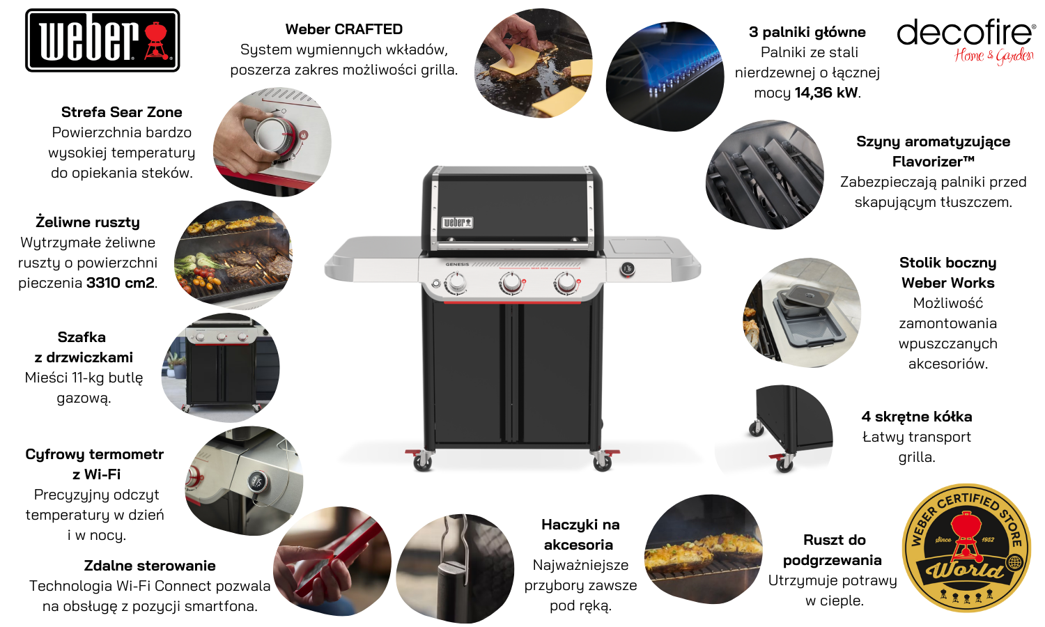 Grill gazowy Weber Genesis EX-325W cechy