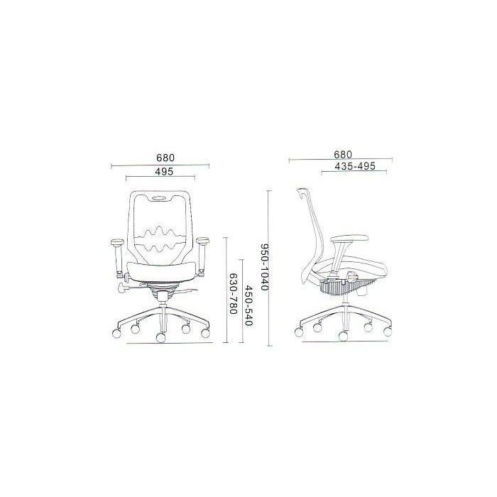 Fotel biurowy Grospol Futura 3 S (TM02) szary