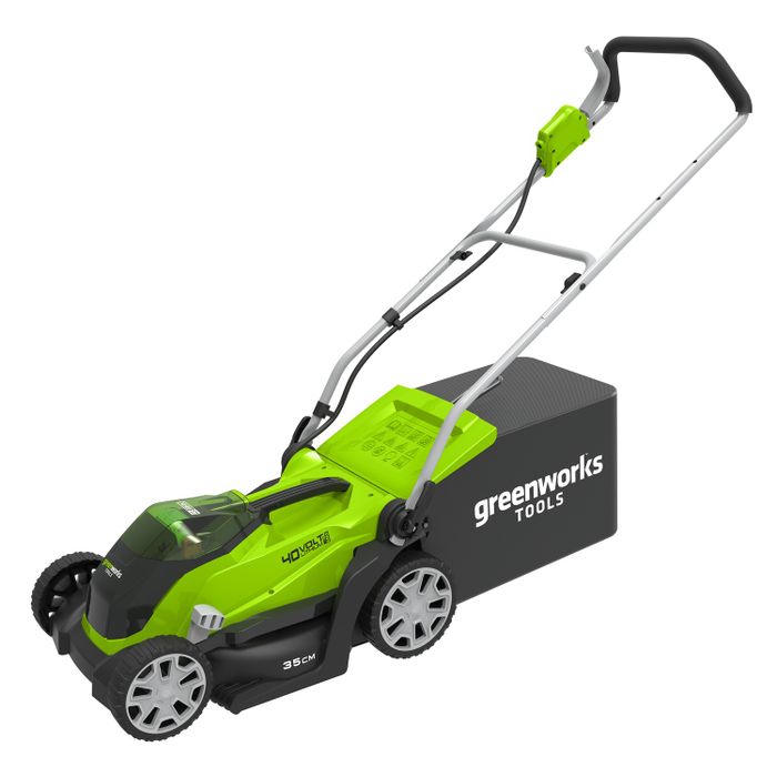 Greenworks Kosiarka akumulatorowa 35 cm G40LM35 40V + Akumulator 2Ah + Ładowarka (GR 2501907UA)