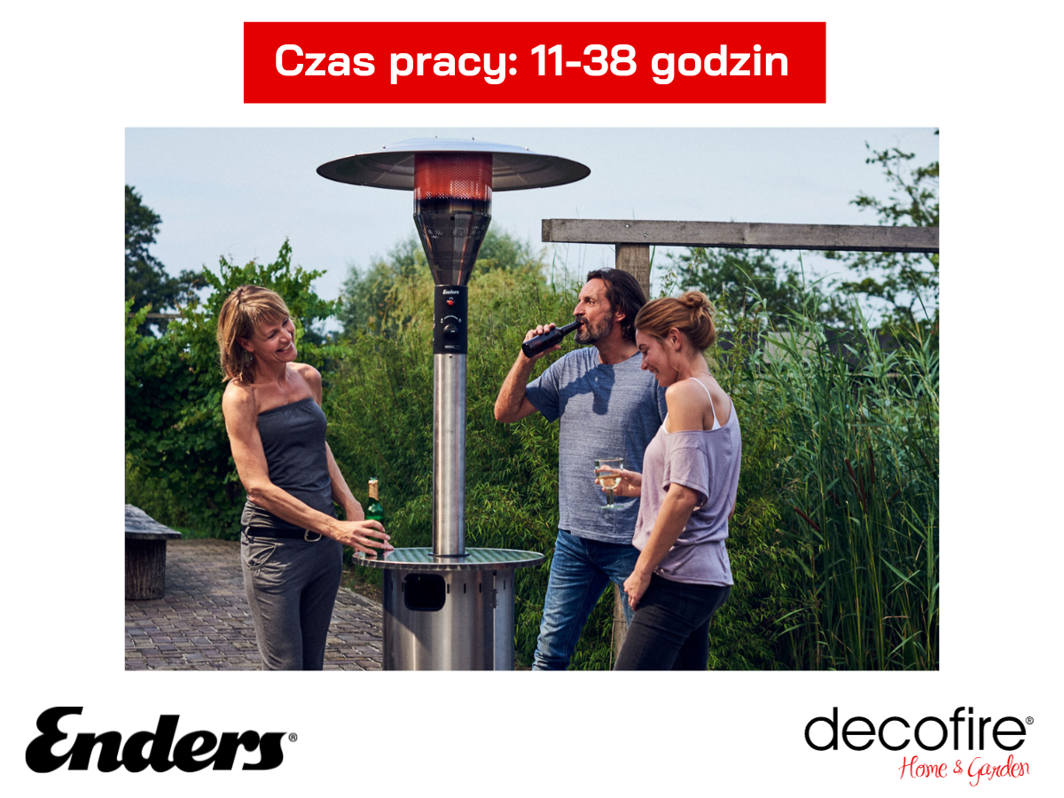 Czas pracy parasola grzewczego Enders Commercial INOX