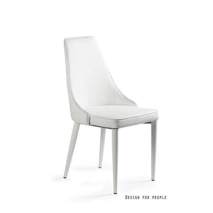 UNIQUE krzesło Setina eko-skóra biała (SET-PU-0)