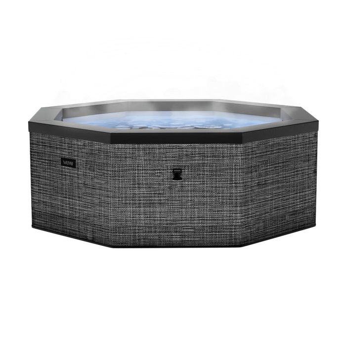 Jacuzzi ogrodowe sztywne Wave Como ośmiokątne szary krzemień 6-osobowe