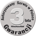 3 lata gwarancji - malakser KitchenAid Aritsan 