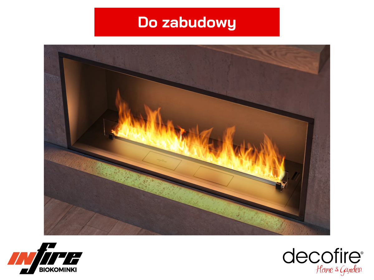 Zabudowa biokominka we wnęce