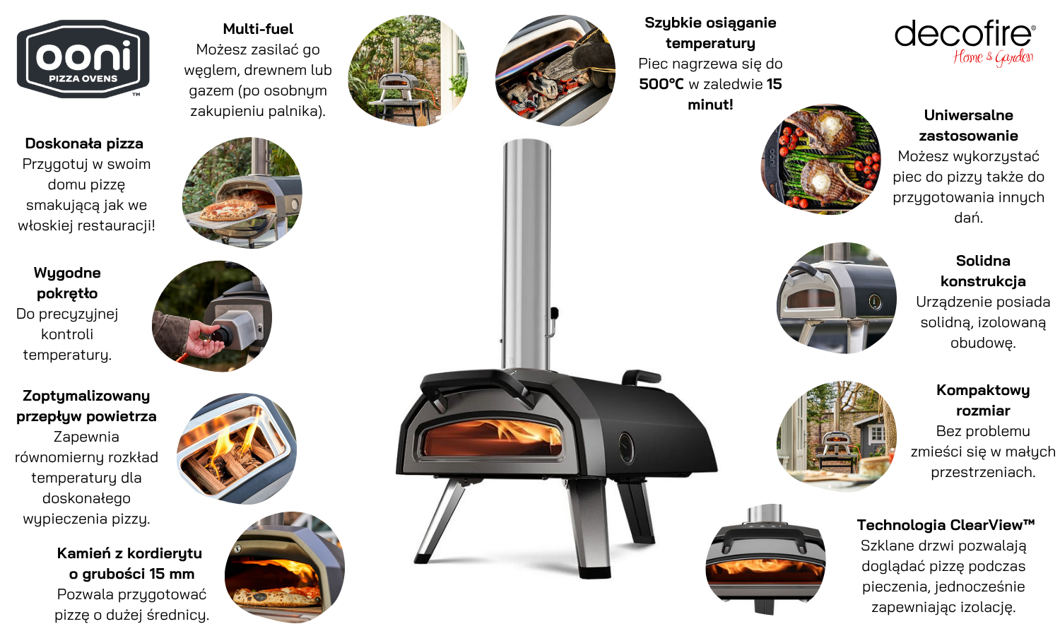 Ooni Karu 2 piec do pizzy opalany drewnem (UU-P30300)