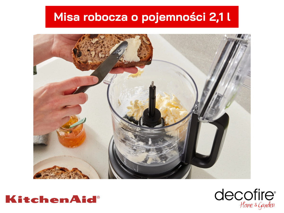 Misa robocza o pojemności 2,1 l z pokrywą i podajnikiem