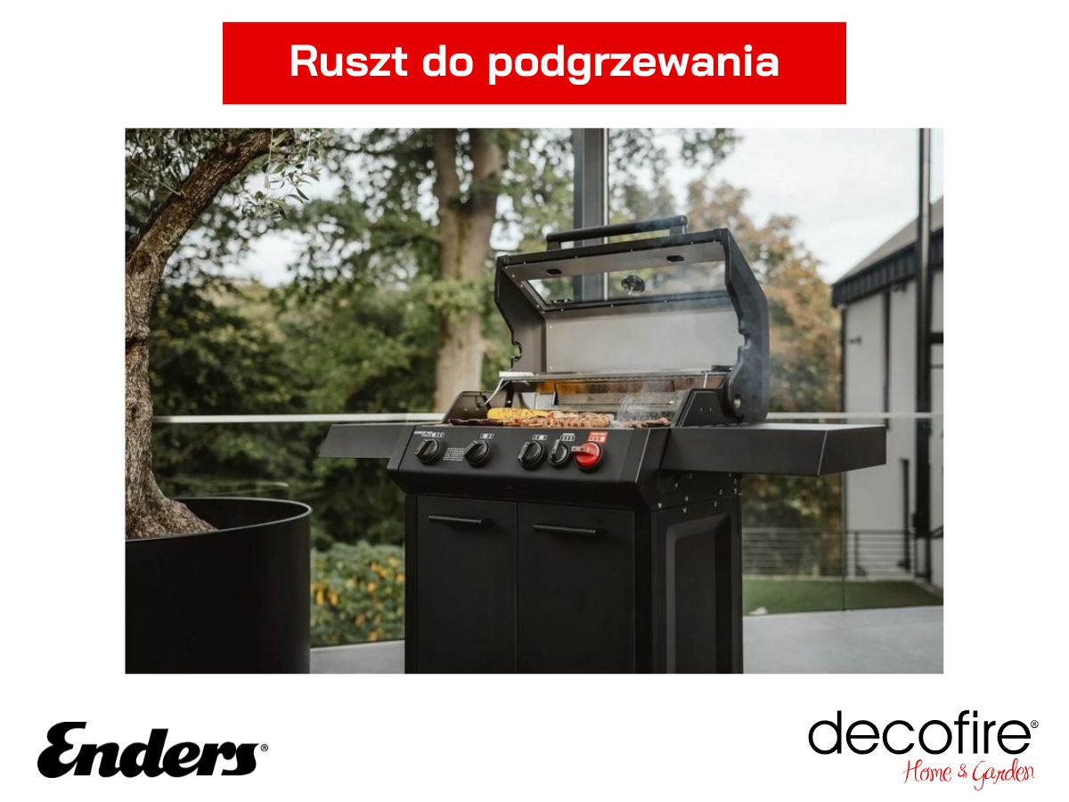 Dodatkowe udogodnienia w grillu gazowym Enders Monroe ProX 4 SIR Turbo Shadow