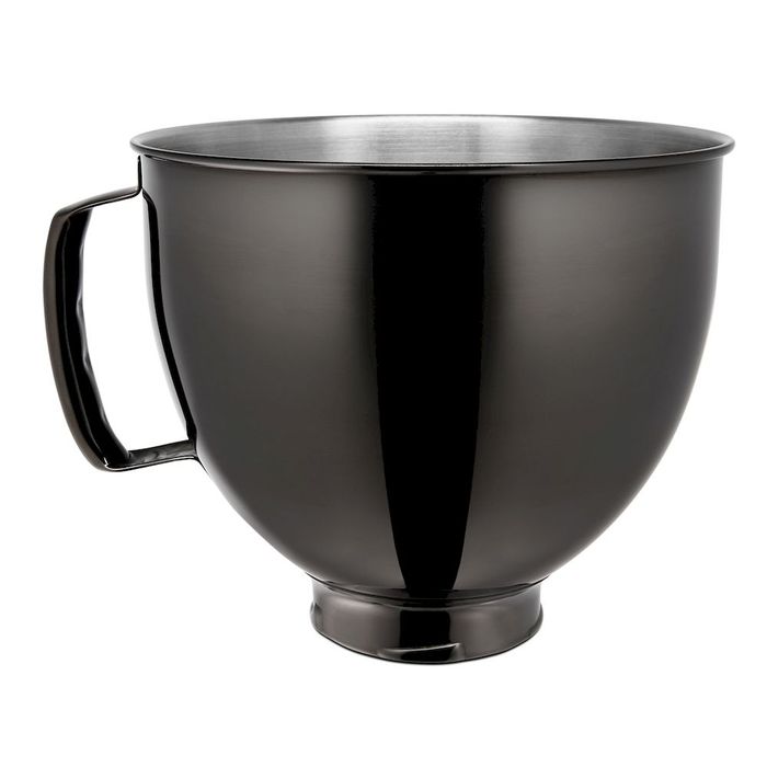 Ozdobna dzieża 4,8L lśniąca czarna INOX Artisan 5 KitchenAid (5KSM5SSBRB)