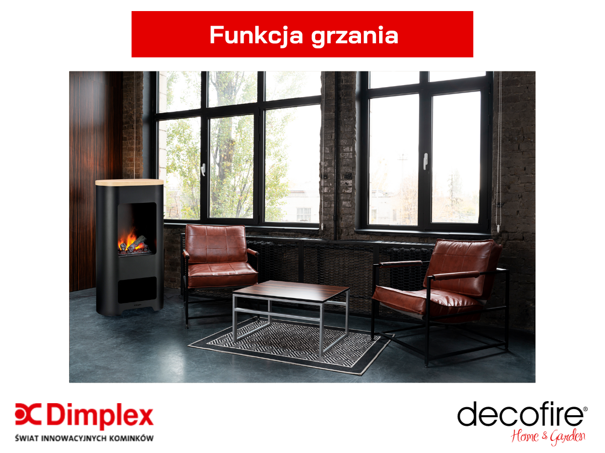 Dimplex kominek elektryczny Natur 120 – funkcja grzewcza
