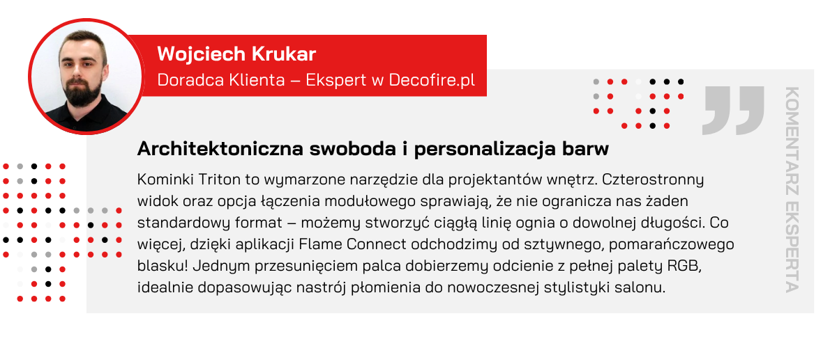 Cytat eksperta o podświetleniu paleniska