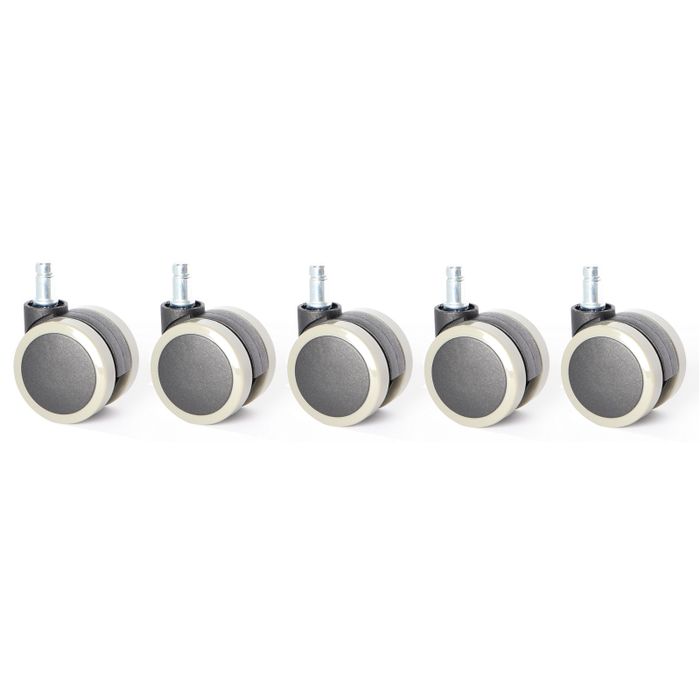 Unique Kółka gumowane miękkie do foteli biurowych 60 mm - 5 szt. (CT60-431G)