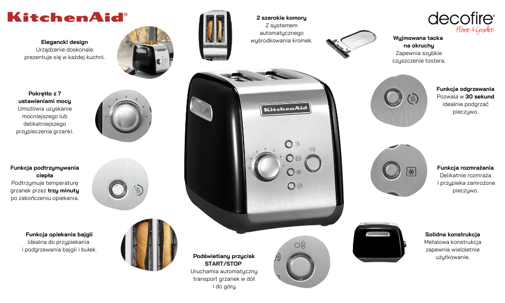 Toster 2 Onyx Black KitchenAid (5KMT221EOB)
