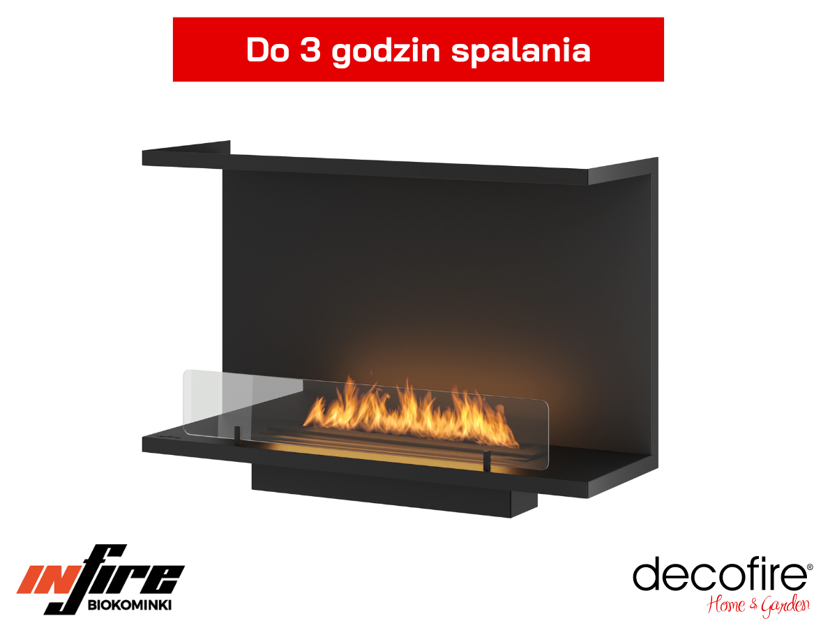 Biokominek Infire INSIDE C800 Vers ze zbliżeniem na płomienie