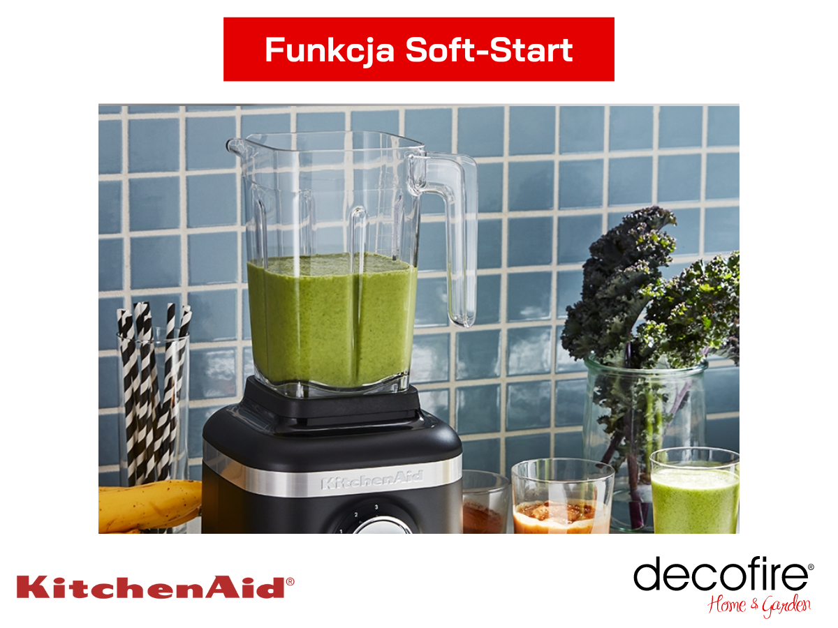 Funkcja Soft Start w blenderze kielichowym K150 1,4 l Matte Black