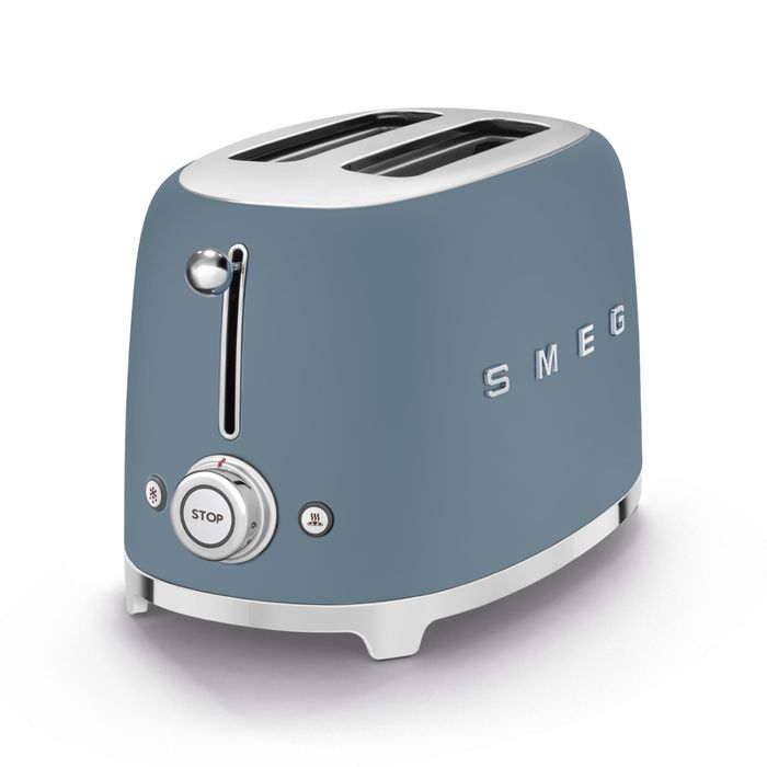 Toster na 2 kromki Smeg Storm Blue mat (TSF01SBMEU)