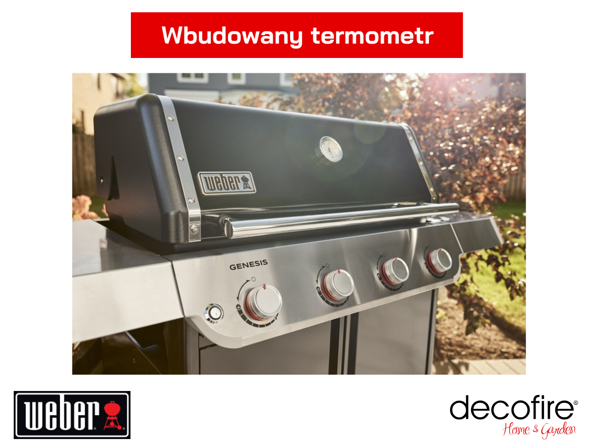 Grill gazowy Weber Genesis E-415 – wbudowany termometr