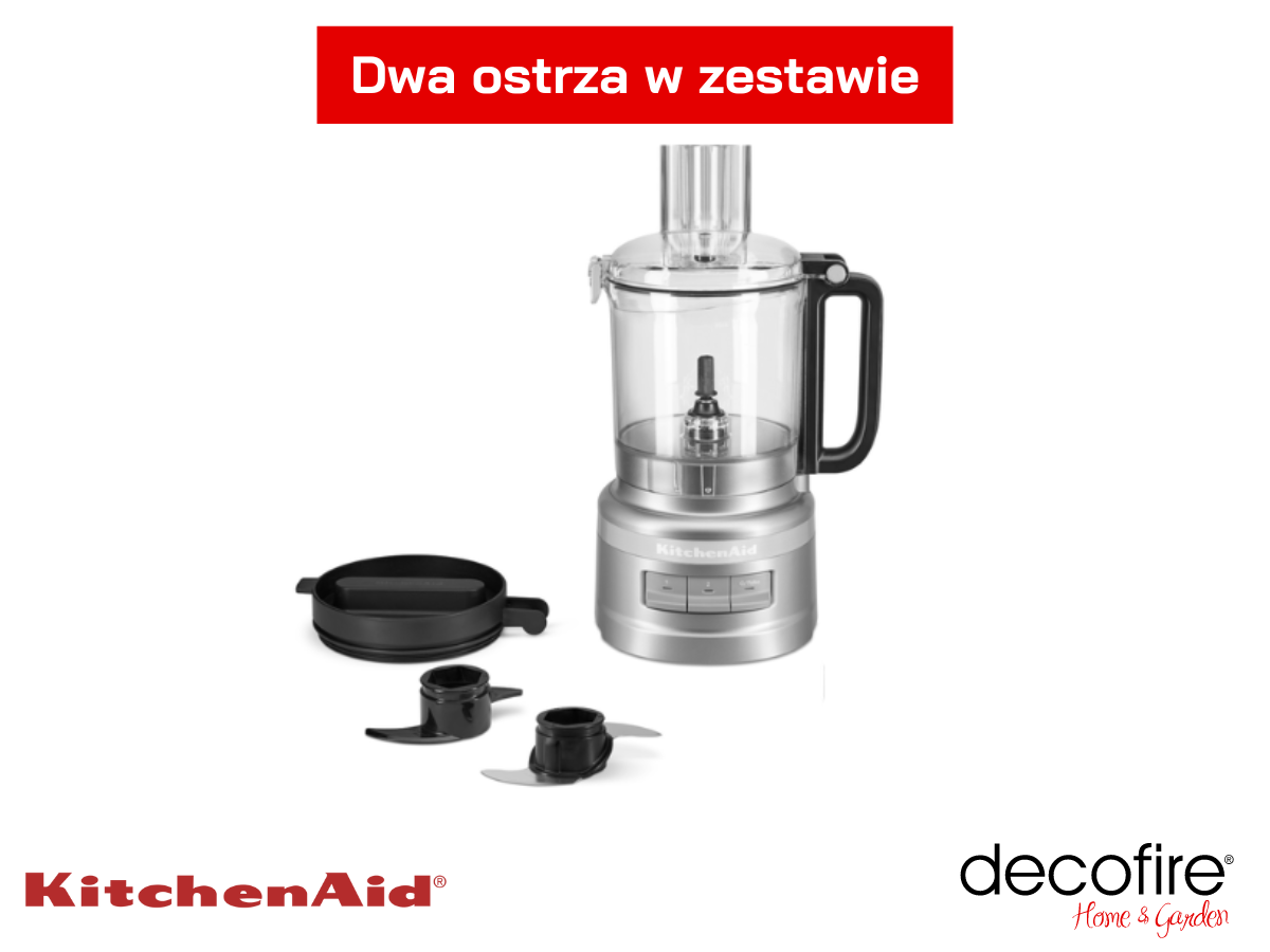 Dwa ostrza w zestawie z malakserem 2,1 l Contour Silver