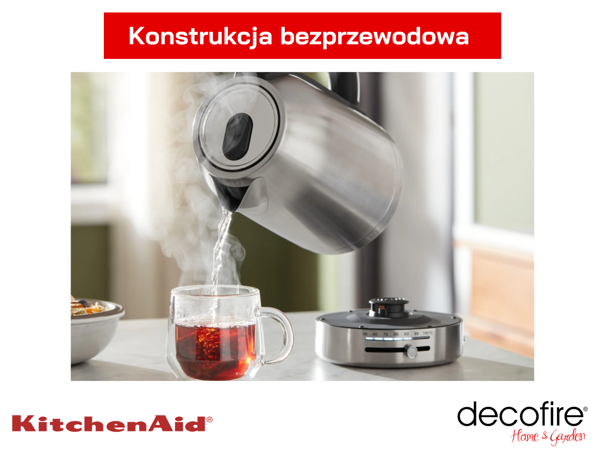 Konstrukcja bezprzewodowa czajnika 1,7 Stainless Steel