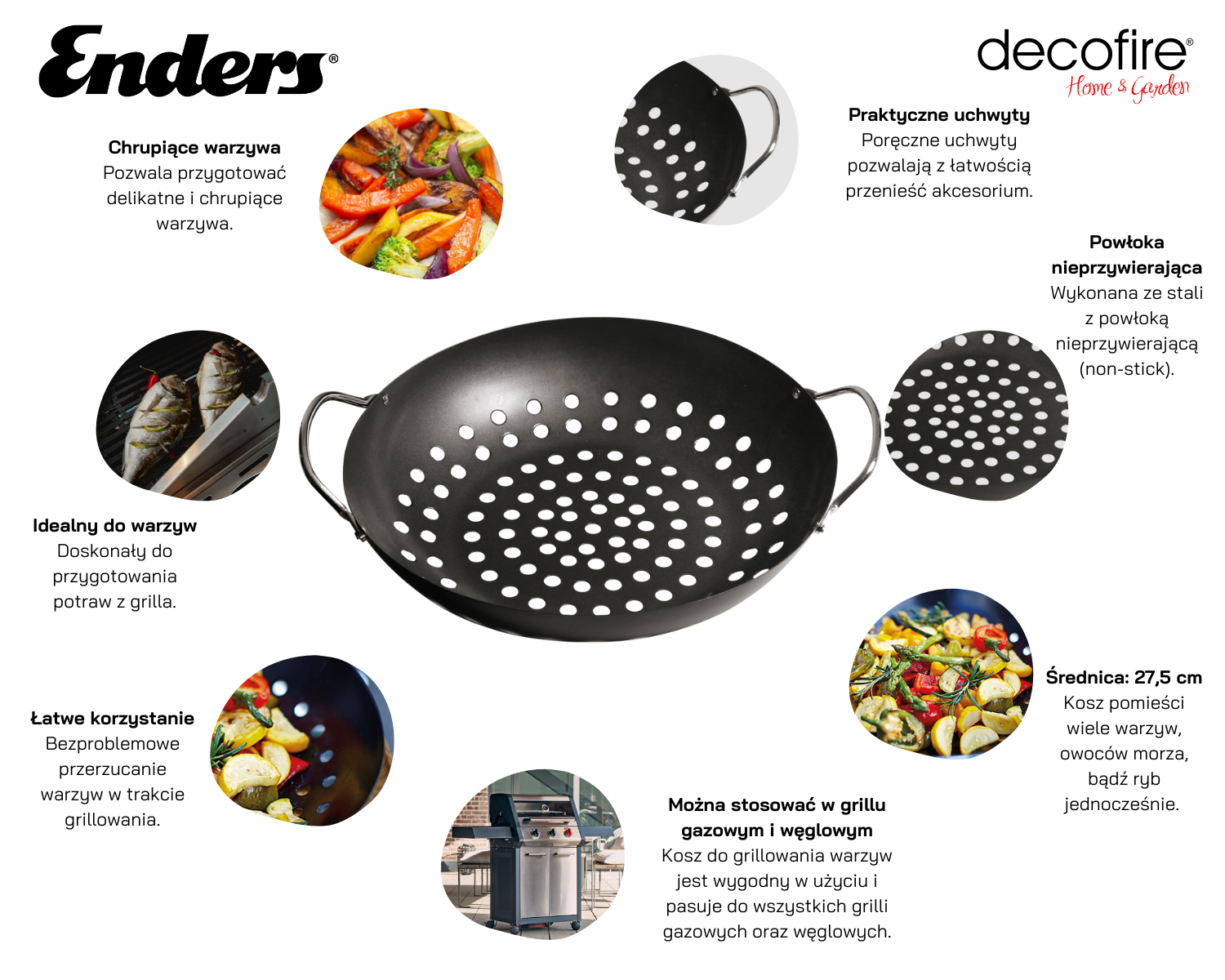 Kosz do warzyw Enders non-stick