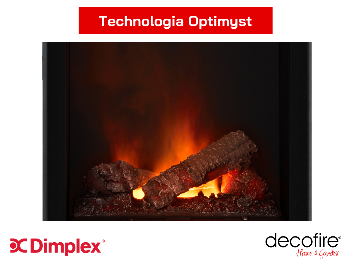 Technologia optimyst w kominkach elektrycznych Dimplex