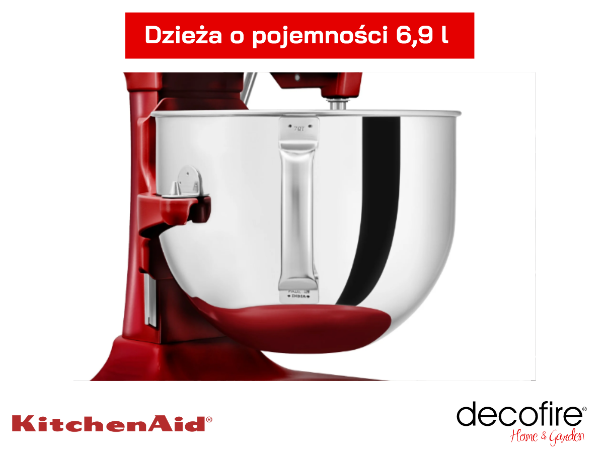 Dzieża o pojemności 6,9 l w mikserze Artisan 7 Candy Apple