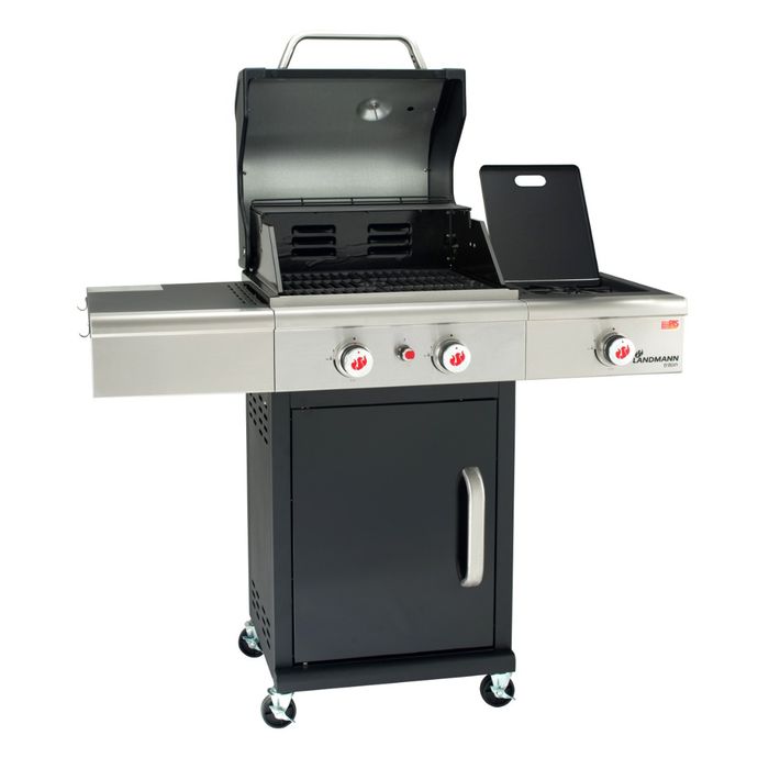 Grill gazowy Landmann Triton PTS 2.1 czarny z palnikiem bocznym (12913)
