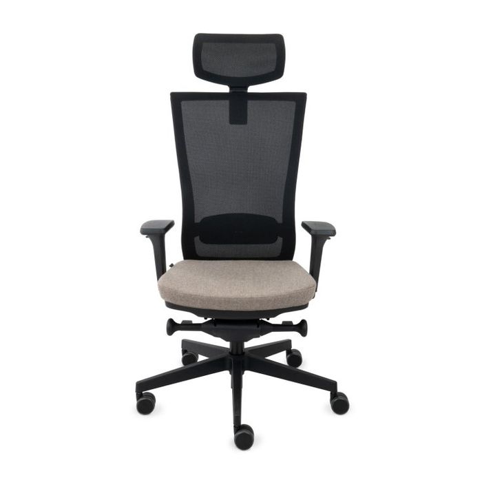 Grospol Fotel biurowy Marti BS HD black tkanina Hygge - 8 kolorów