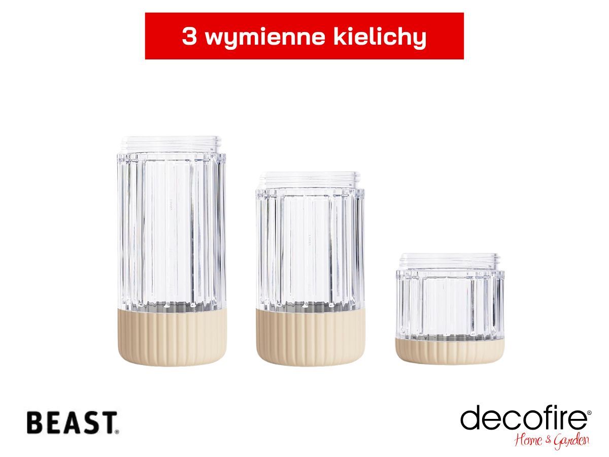 Trzy kielichy w zestawie