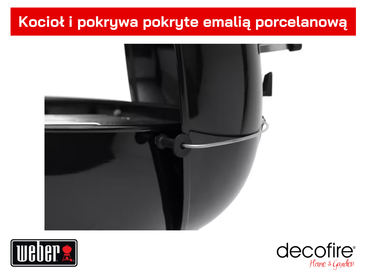 Kocioł i pokrywa pokryte emalią porcelanową