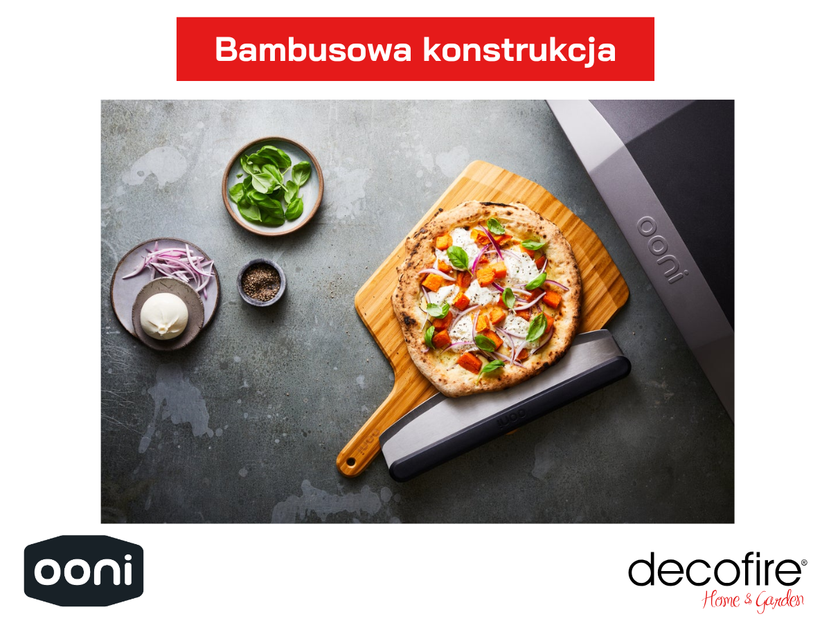 Bambusowa deska do krojenia i serwowania pizzy 30 cm Ooni – lekka i wytrzymała