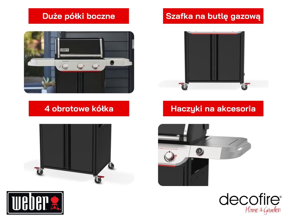 Dodatkowe udogodnienia w grillu gazowym Weber Genesis EX-325W