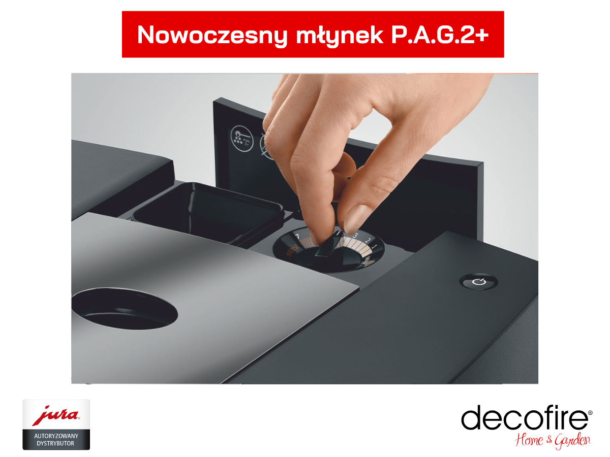 Ekspres do kawy Jura J10 Piano Black – nowoczesny młynek P.A.G.2+