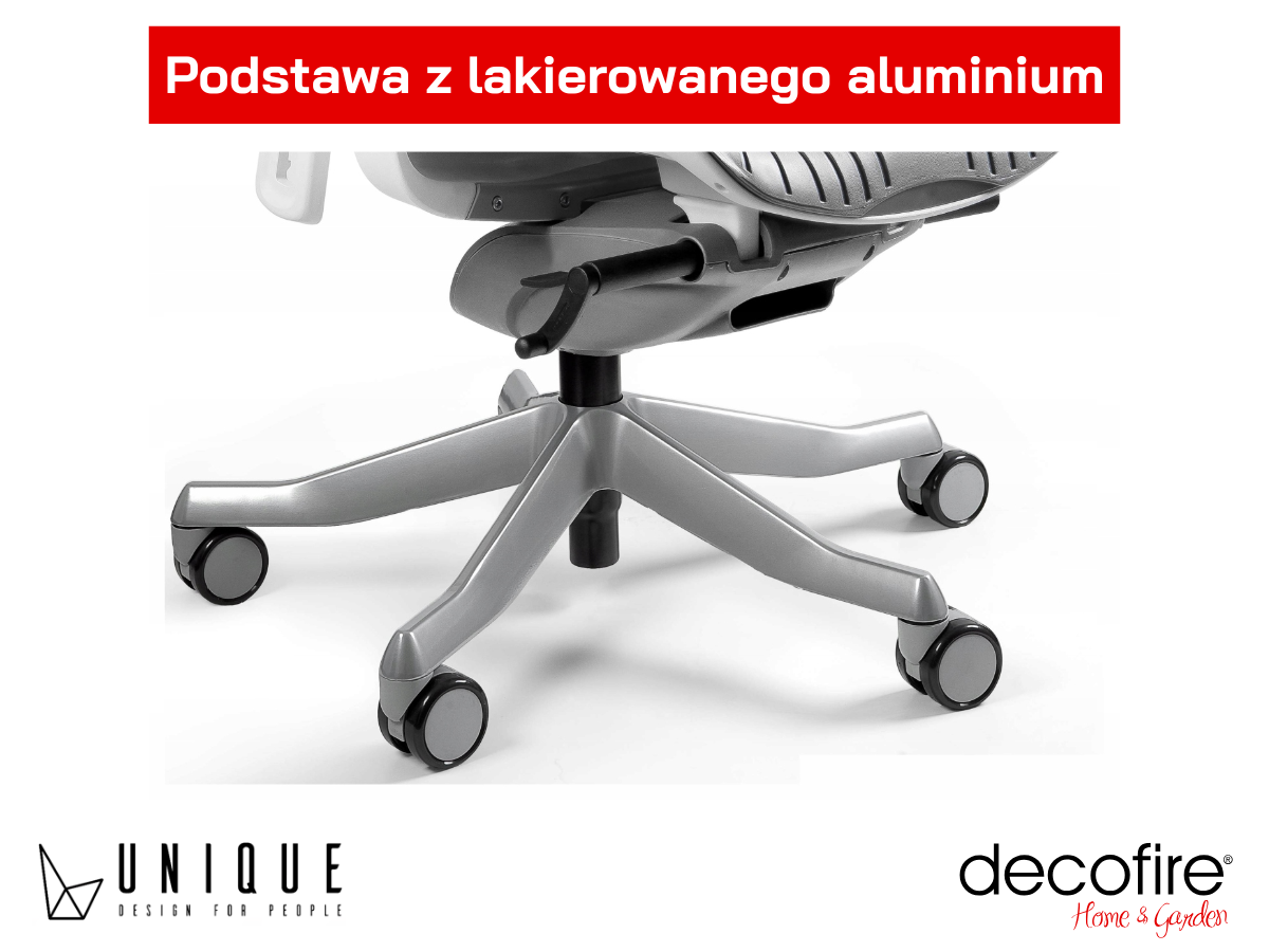 Wytrzymała podstawa z lakierowanego aluminium