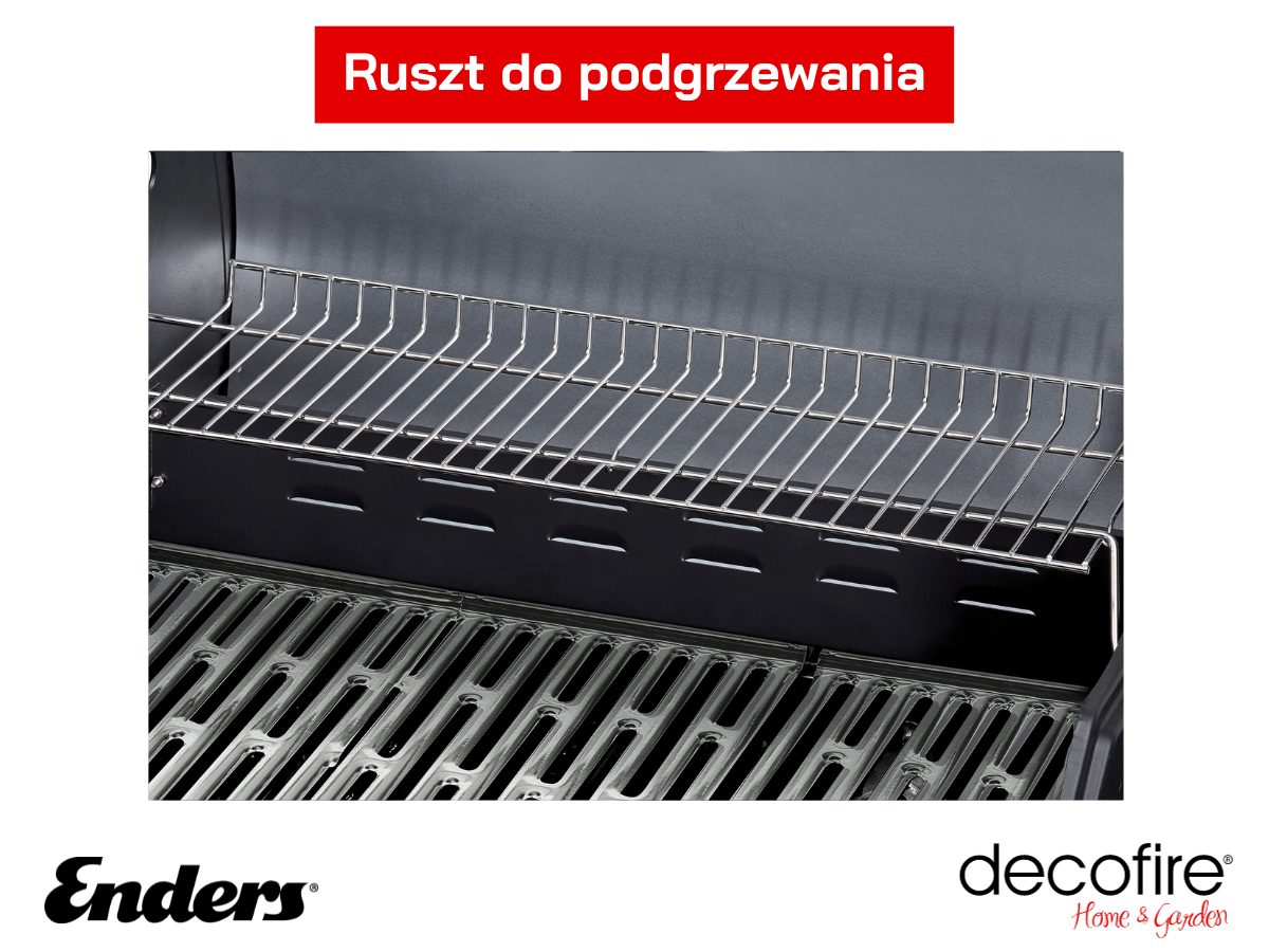Ruszt do podgrzewania w grillu gazowym Enders Boston Black 3 K Turbo