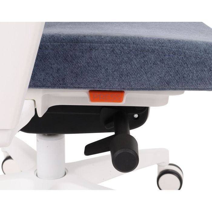 Grospol fotel dla dzieci ErgoJunior WS white / grey / black tkanina Cura - 8 kolorów