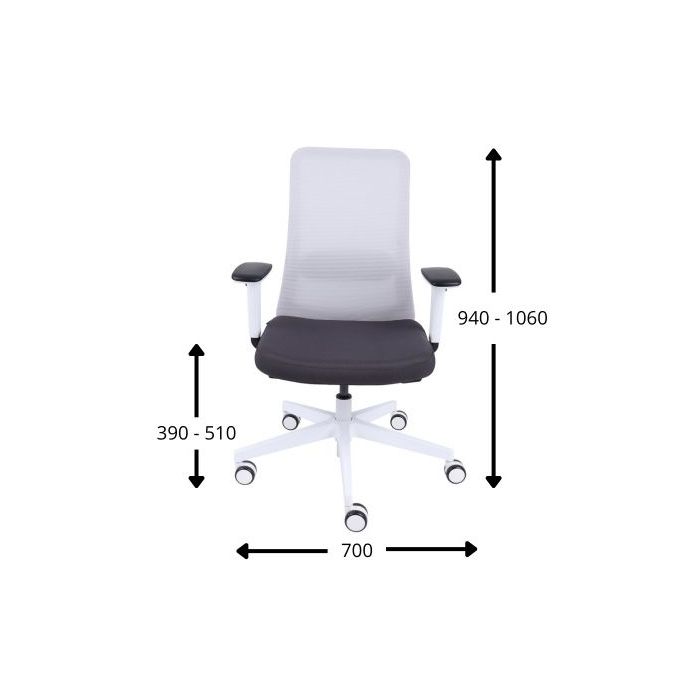 Grospol Krzesło fotel biurowy Nico WS chrome tkanina Valencia - 12 kolorów