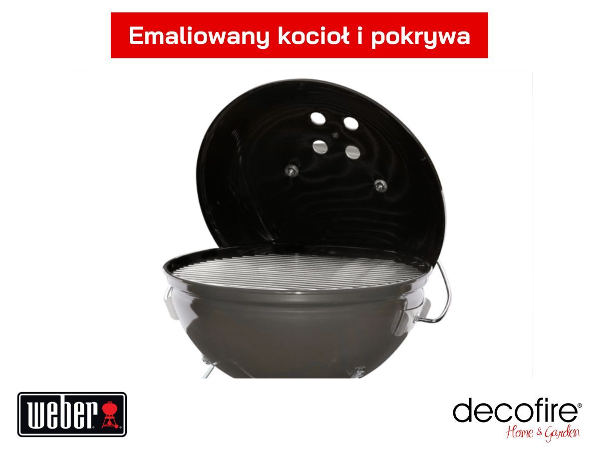 Pokrywa i kocioł pokryte emalią porcelanową