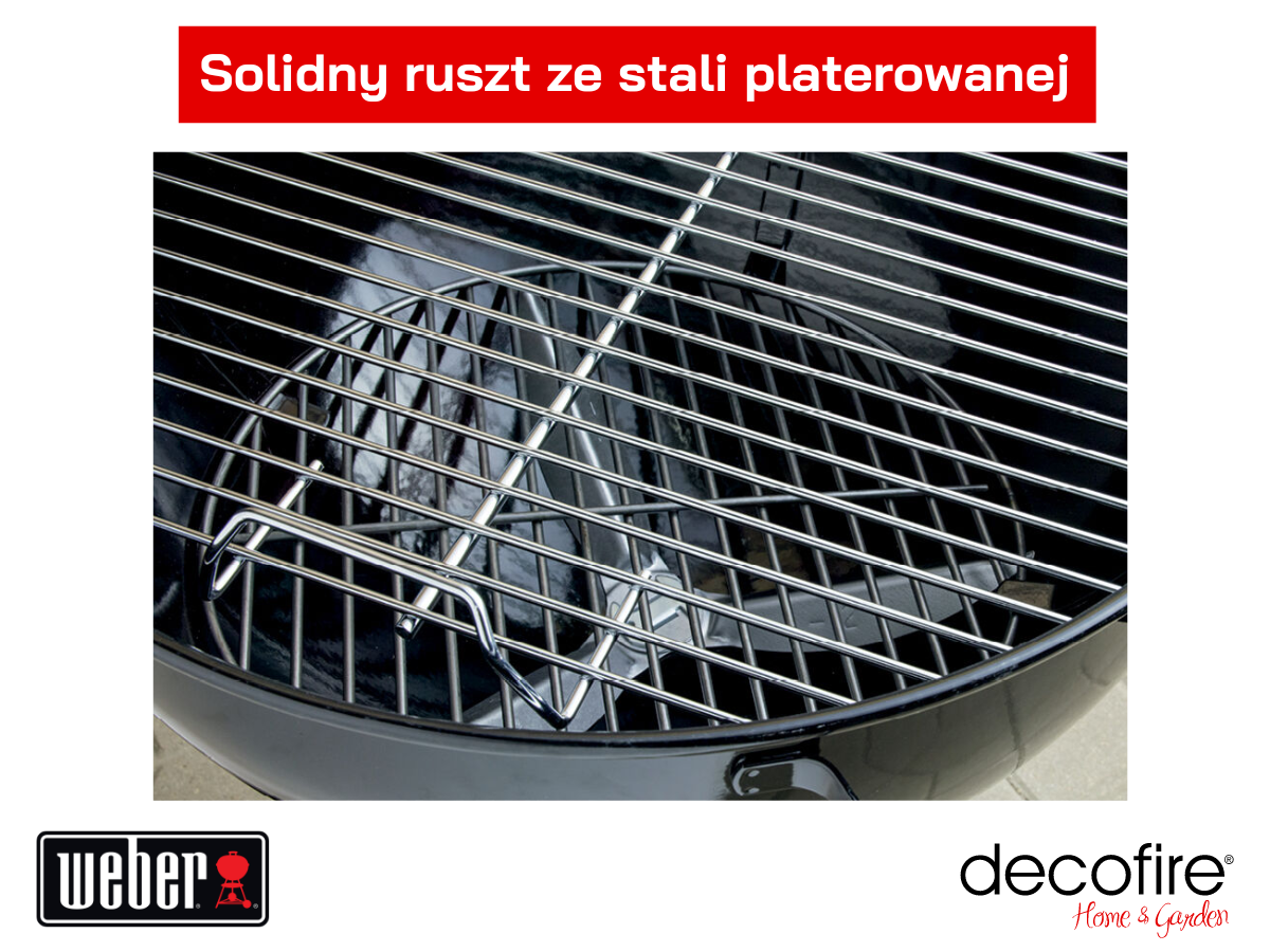 Solidny ruszt ze stali platerowanej.