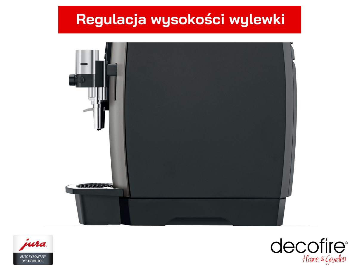 Regulowana wylewka w ekspresie Jura WE8 Dark Inox