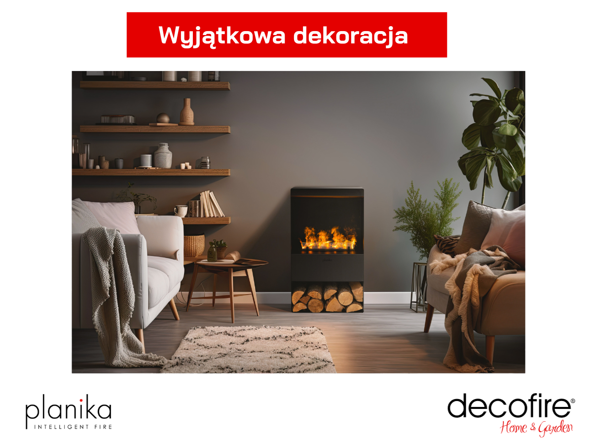Kominek elektryczny Planika Steamy wyjątkowa dekoracja