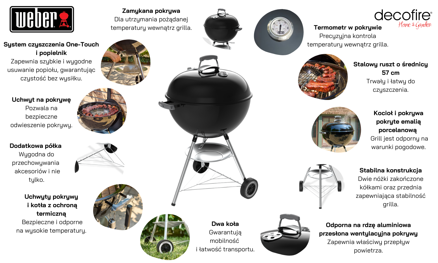 Grill węglowy Weber Original Kettle 57 cm