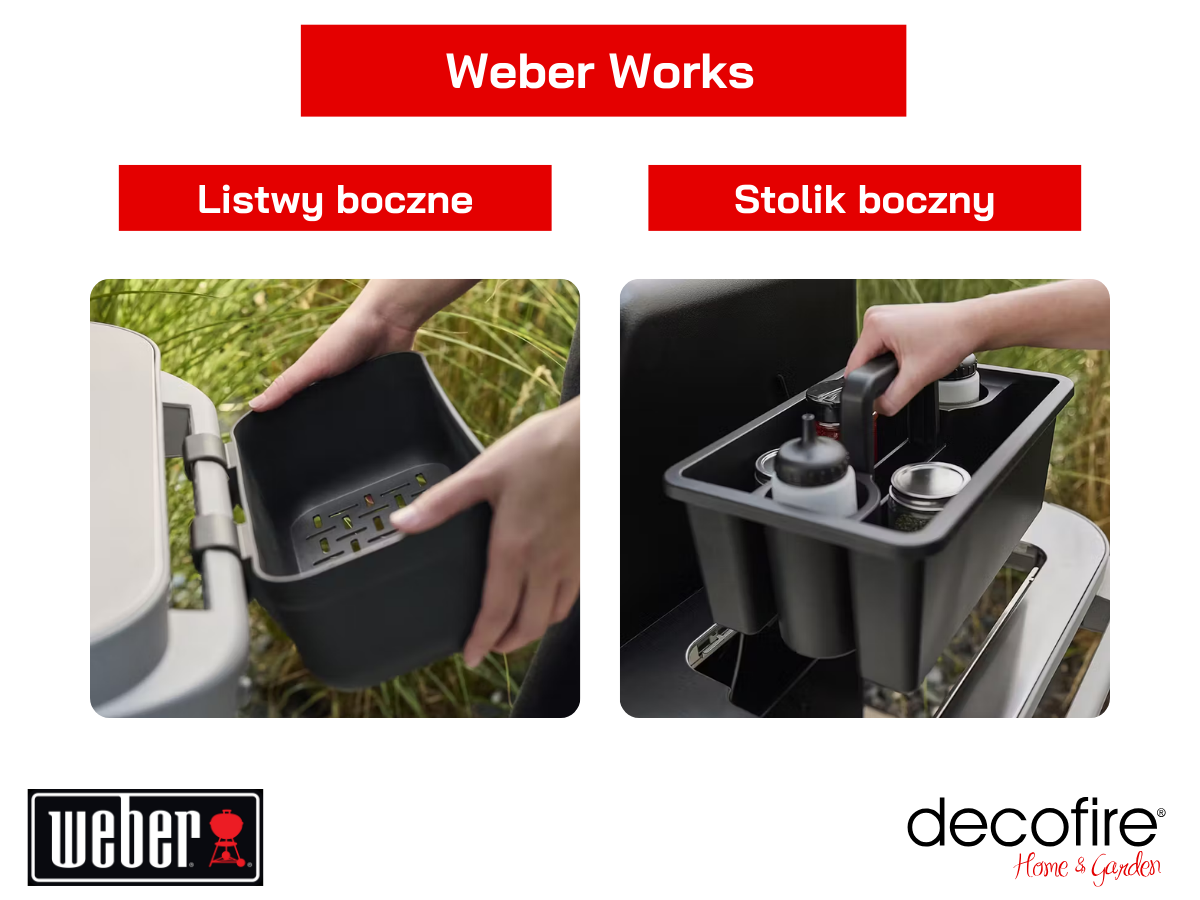 Listwy i stolik boczny Weber Works