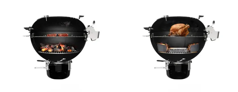 Grillowanie metodą bezpośrednią i pośrednią na grillu węglowym