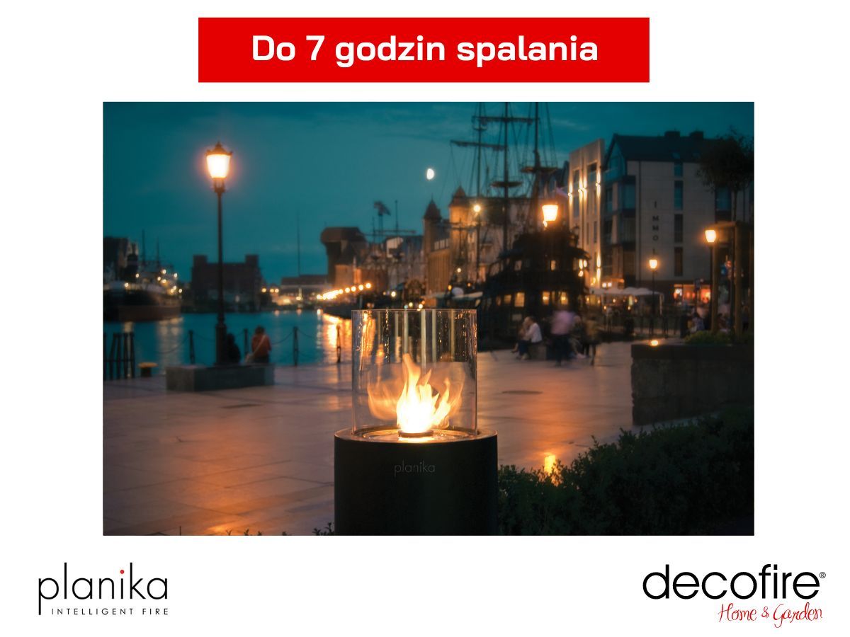 Biokominek Planika Totem – do 7 godzin spalania