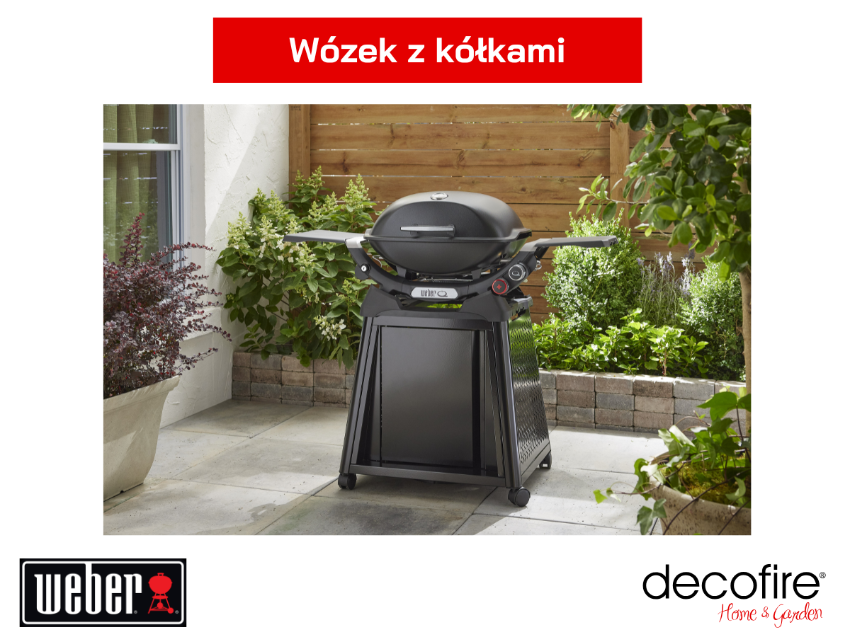 Zabudowany metalowy wózek z kółkami