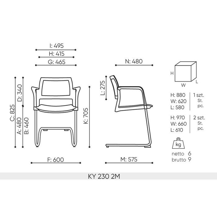 Krzesło KYOS KY 230 2M Bejot